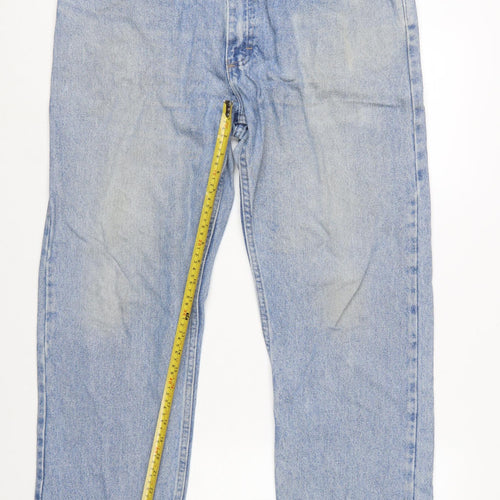 Wrangler Authentics Men's Blue 36x29 Straight Leg Denim Jeans
