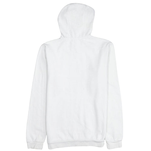 Adidas Men's White Pullover Hoodie Size S Sports Fleece Sweatshirt