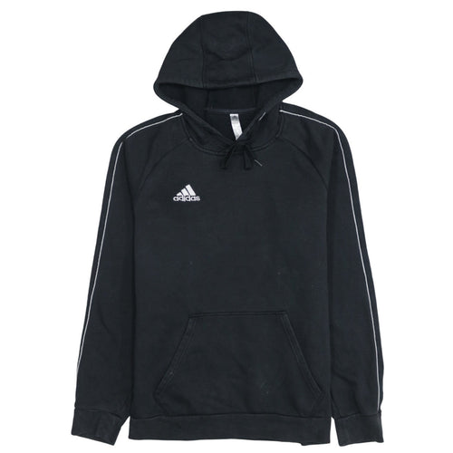 Adidas Men's Black Pullover Hoodie Size S Sports Fleece Sweatshirt