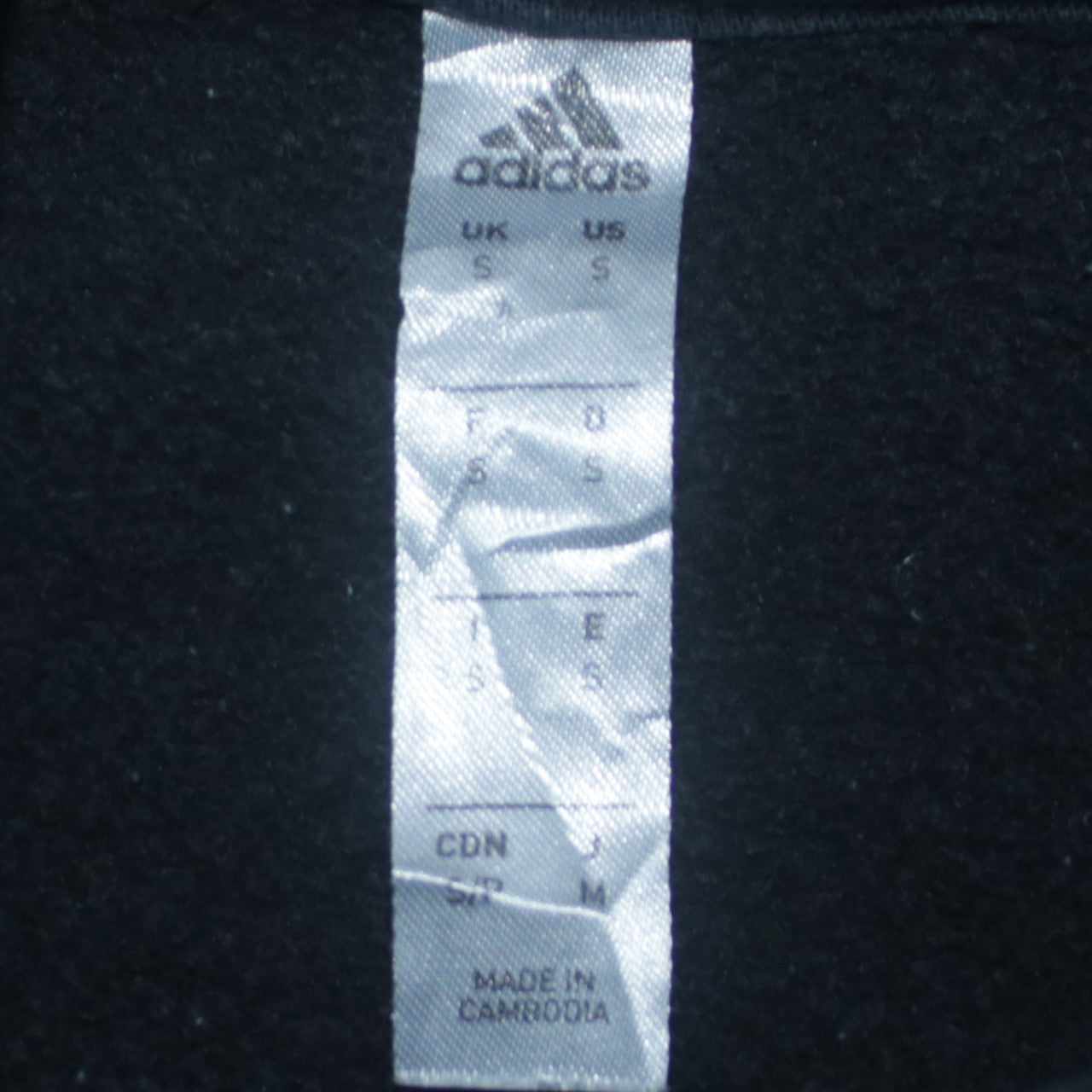 Adidas Men's Black Pullover Hoodie Size S Sports Fleece Sweatshirt
