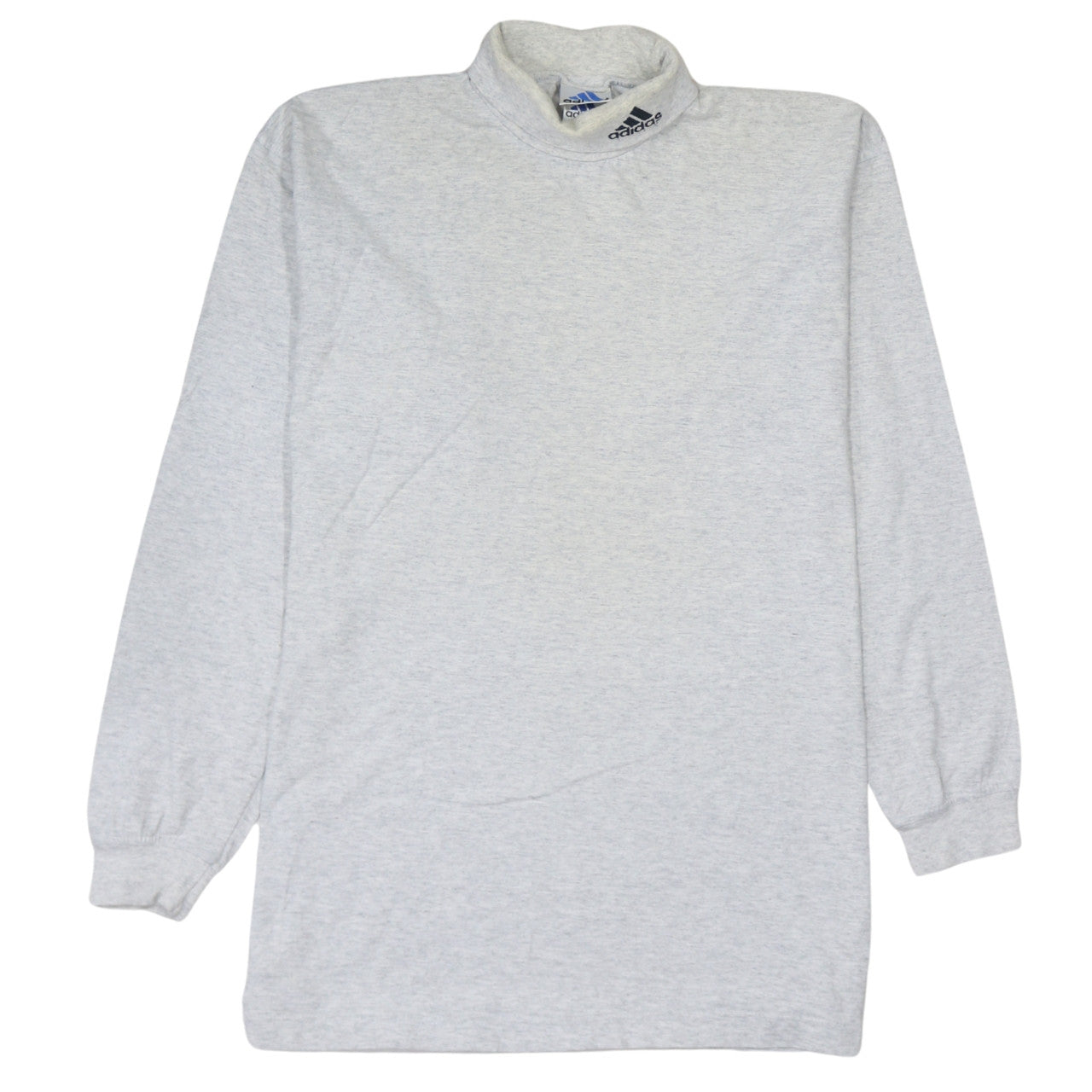 Adidas Men's Grey Roll Neck Long Sleeve Sweatshirt Size S