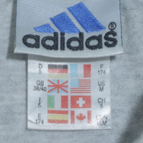 Adidas Men's Grey Roll Neck Long Sleeve Sweatshirt Size S