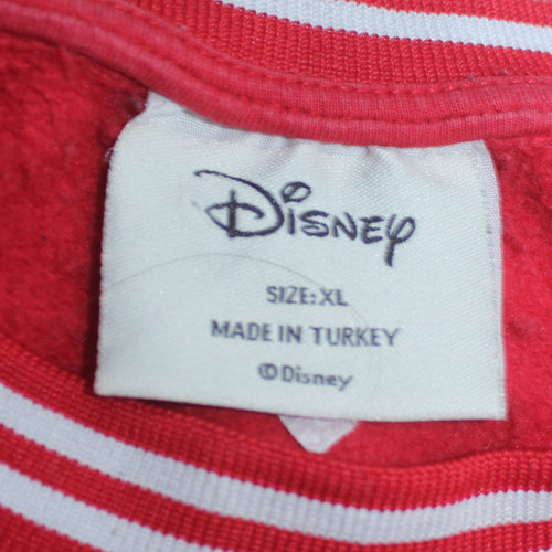 Primark Disney Men's Red Mickey Mouse Graphic Pullover Sweatshirt XL