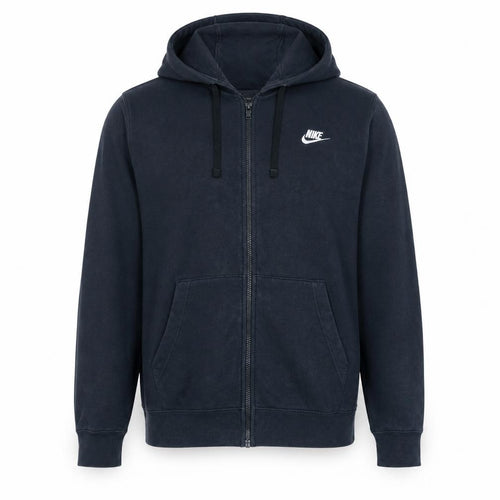 Nike Men's Black Full Zip Hoodie Size L Fleece Sportswear