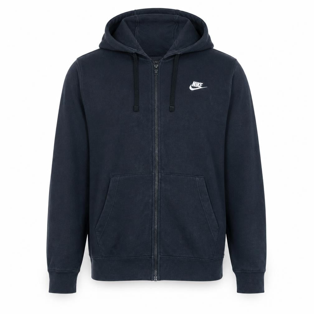 Nike Men's Black Full Zip Hoodie Size L Fleece Sportswear