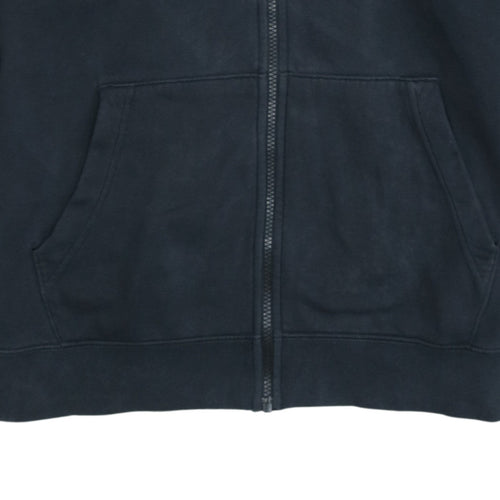 Nike Men's Black Full Zip Hoodie Size L Fleece Sportswear