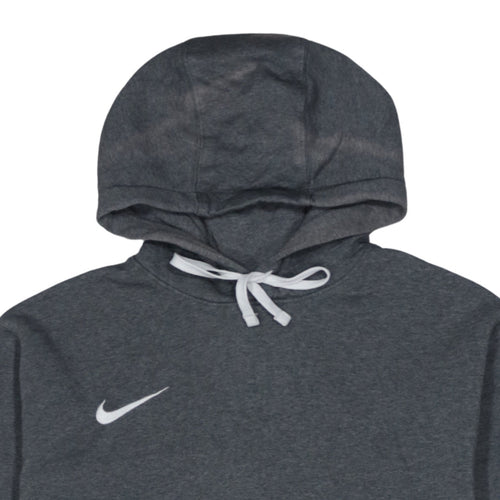 Nike Men's Grey Hooded Long Sleeve Regular Fit Sweatshirt L