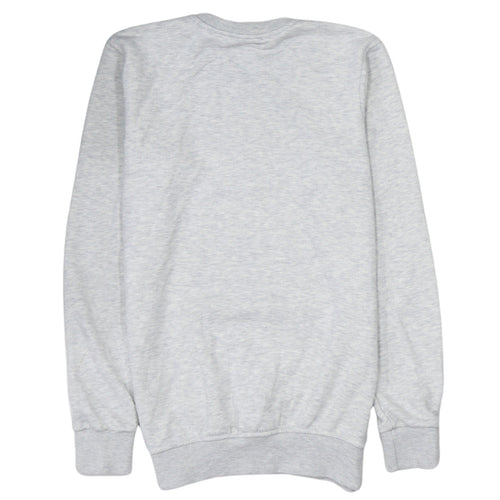 Calvin Klein Men Grey Cotton Logo Pullover Sweatshirt Size S