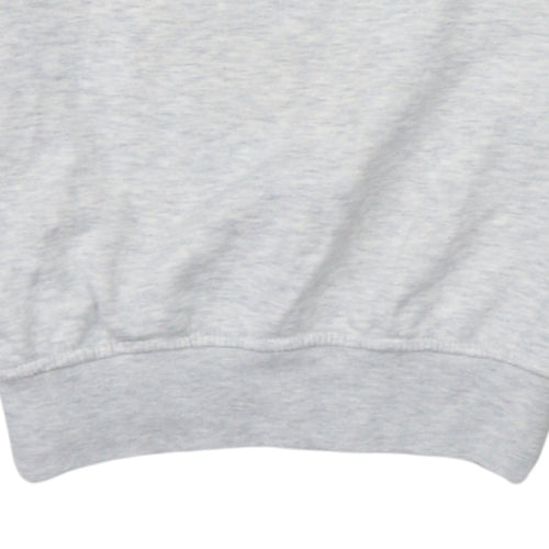 Calvin Klein Men Grey Cotton Logo Pullover Sweatshirt Size S
