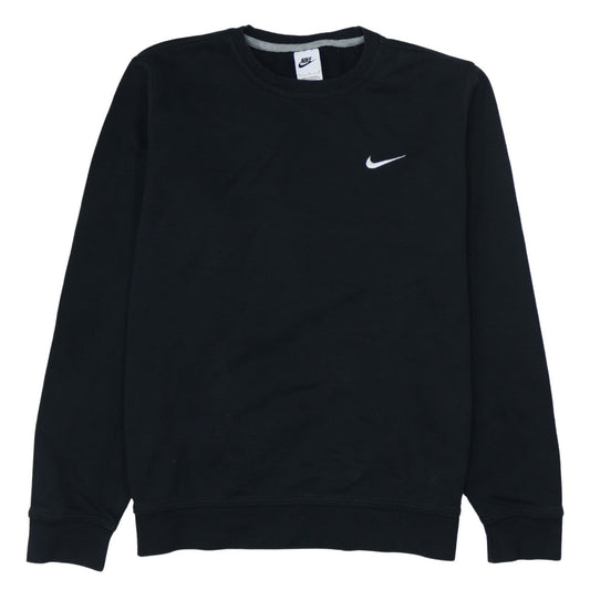 Nike Womens Black Large Pullover Sweatshirt Cotton Blend Logo