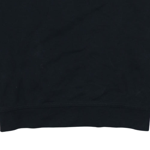 Nike Womens Black Large Pullover Sweatshirt Cotton Blend Logo