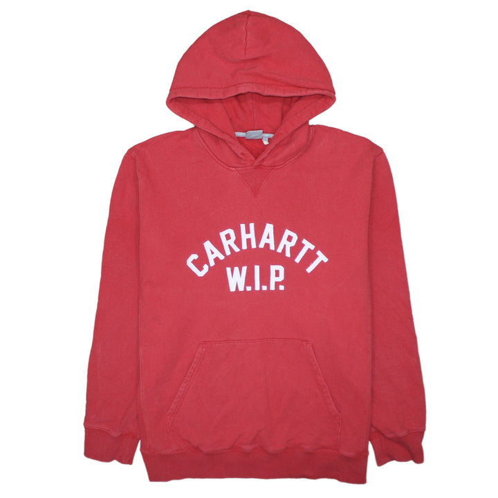 Carhartt WIP Men's Red 2XL Pullover Hoodie Fleece Sweatshirt