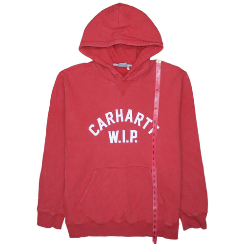Carhartt WIP Men's Red 2XL Pullover Hoodie Fleece Sweatshirt