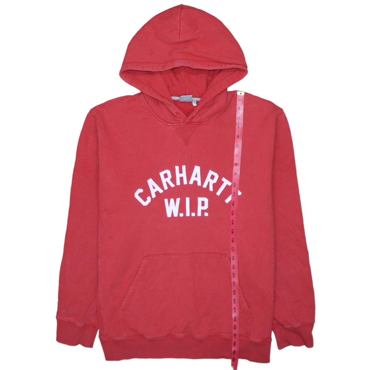 Carhartt WIP Men's Red 2XL Pullover Hoodie Fleece Sweatshirt