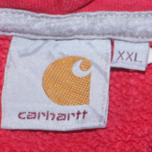 Carhartt WIP Men's Red 2XL Pullover Hoodie Fleece Sweatshirt