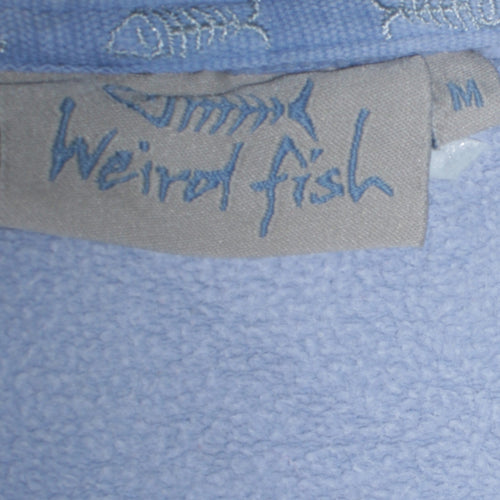 Weird Fish Women Light Blue 1/4 Zip Sweatshirt M
