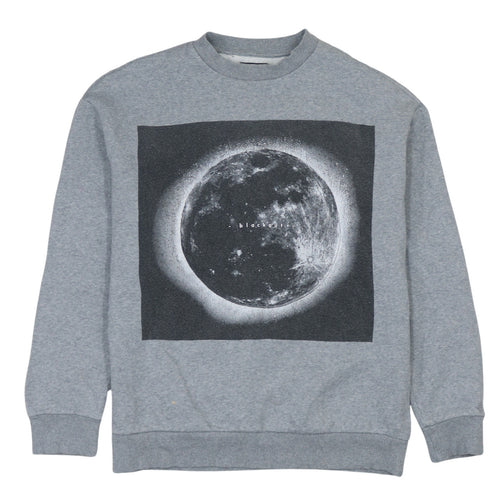 Reserved Men's Grey Moon Graphic Print Pullover Sweatshirt XS