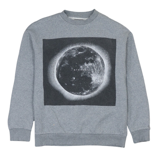 Reserved Men's Grey Moon Graphic Print Pullover Sweatshirt XS