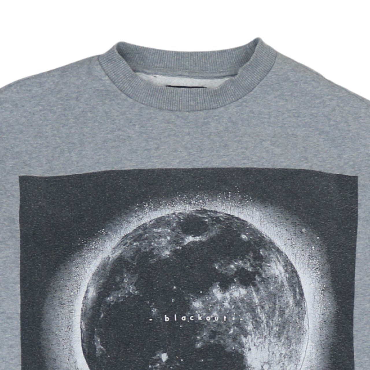 Reserved Men's Grey Moon Graphic Print Pullover Sweatshirt XS