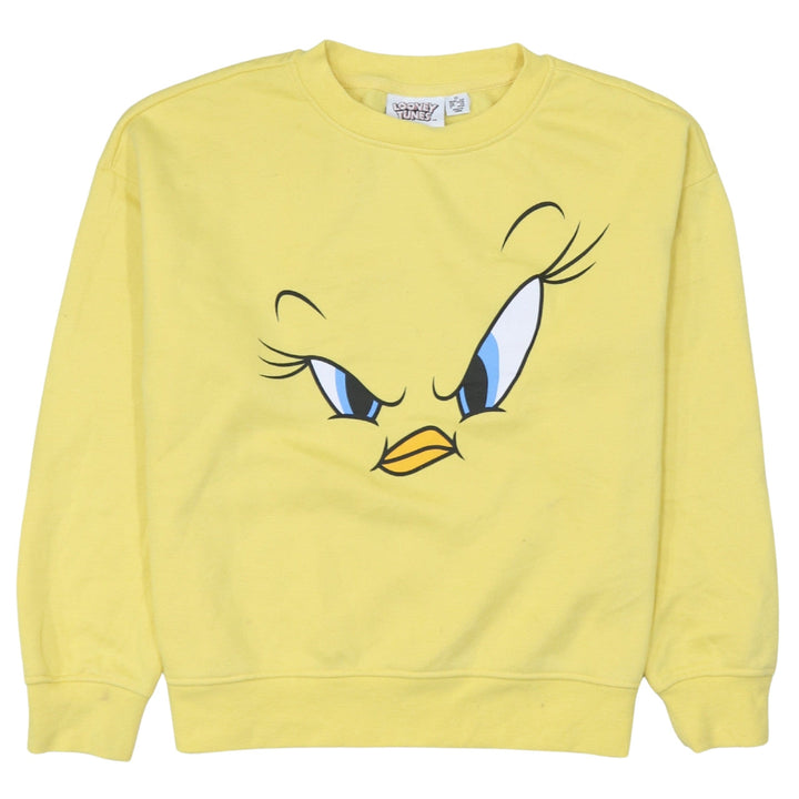 Primark Looney Tunes Women's Yellow Tweety Crew Neck Sweatshirt XS