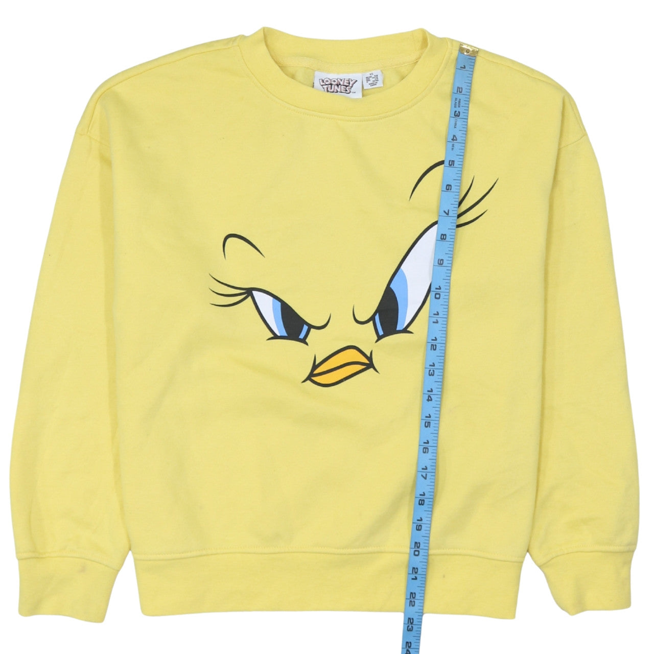 Primark Looney Tunes Women's Yellow Tweety Crew Neck Sweatshirt XS