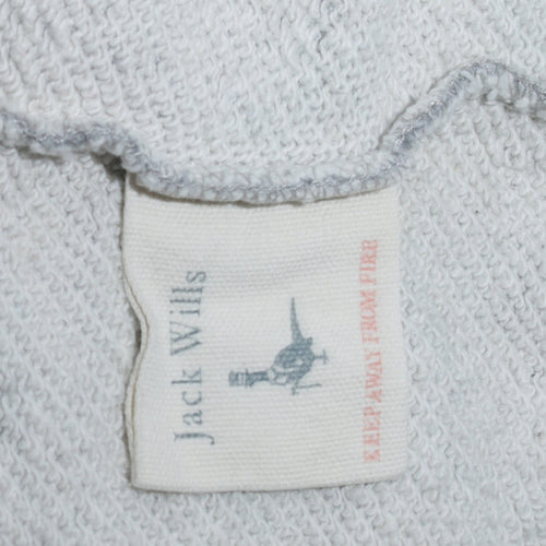 Jack Wills Womens Grey Crew Neck Pullover Sweatshirt UK 12
