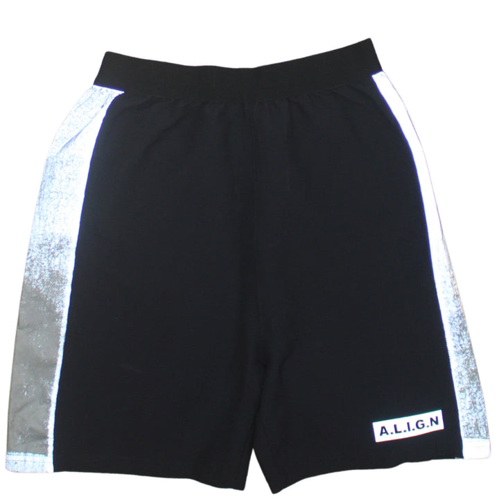 A.L.I.G.N Men’s Black Reflective Athletic Shorts Size S
