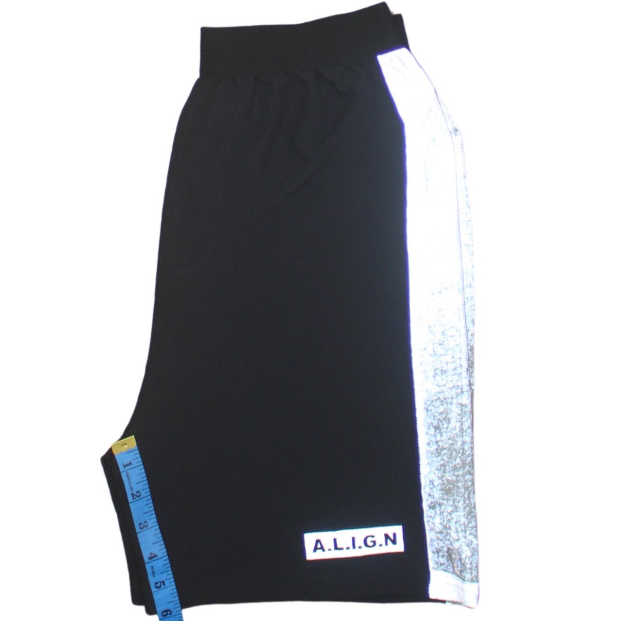 A.L.I.G.N Men’s Black Reflective Athletic Shorts Size S