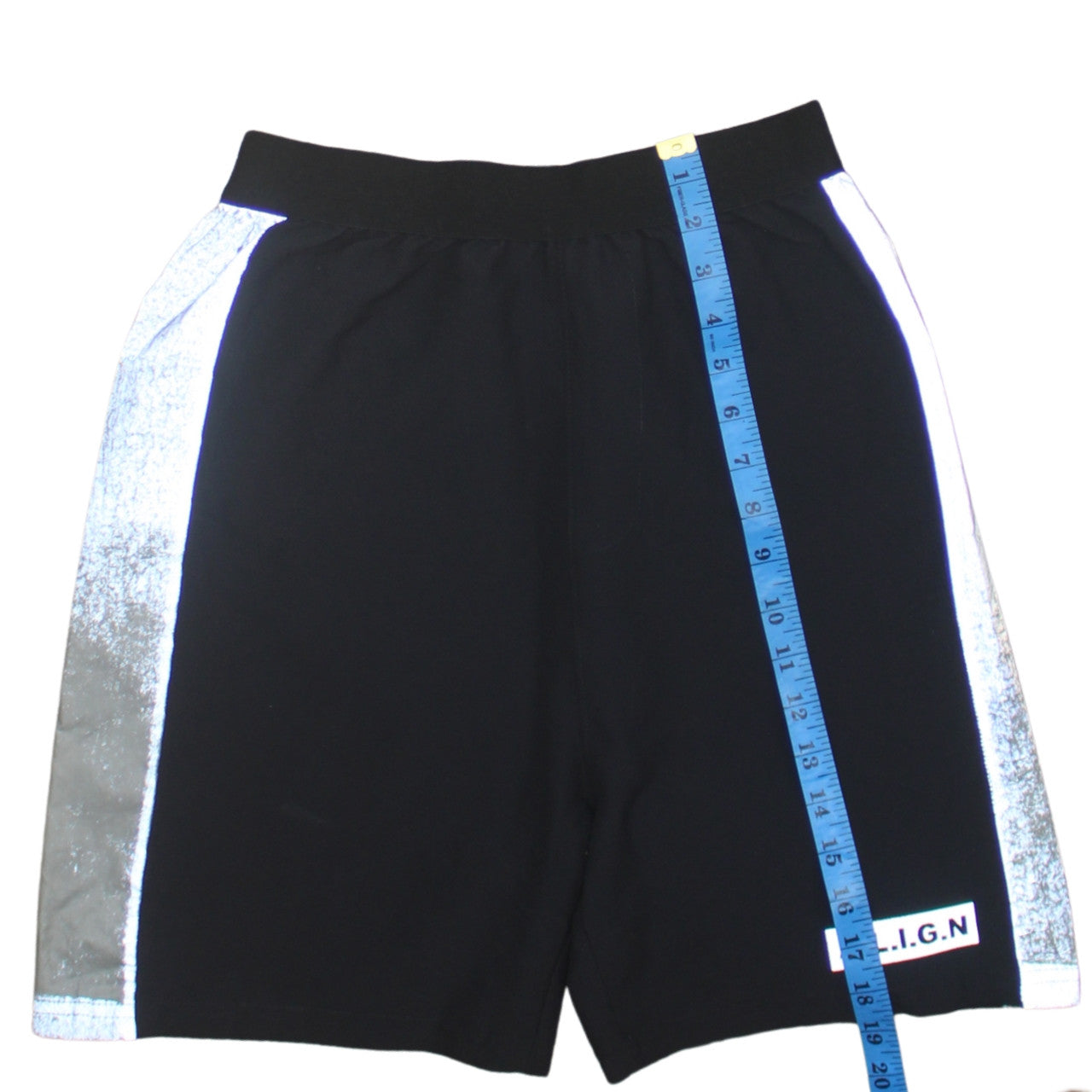 A.L.I.G.N Men’s Black Reflective Athletic Shorts Size S