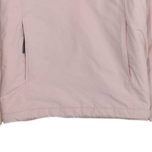 Pull & Bear Women Pink Hooded Anorak Jacket XS Casual Lined