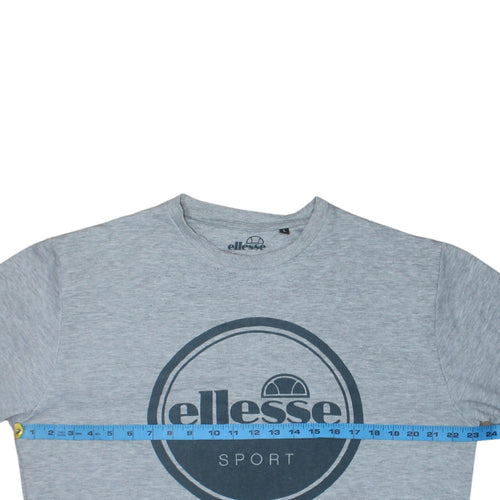 Ellesse Men's Grey Crew Neck Sweatshirt Size L Pullover Logo Sport Top