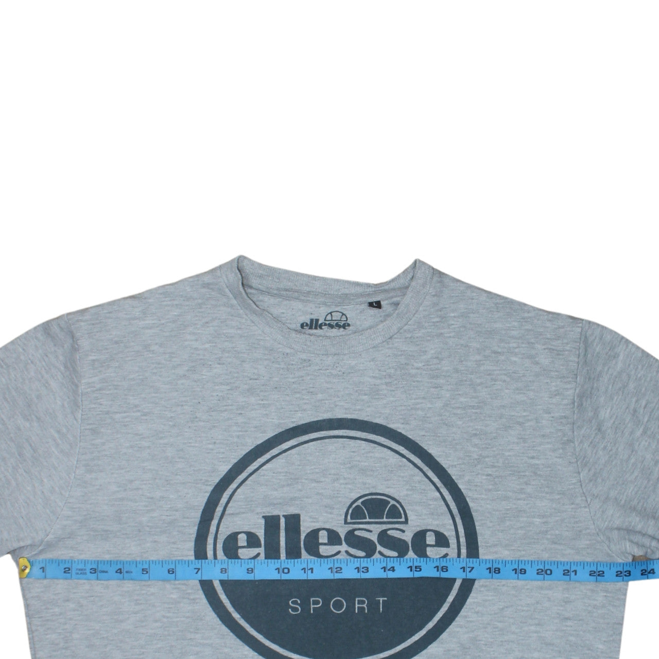 Ellesse Men's Grey Crew Neck Sweatshirt Size L Pullover Logo Sport Top