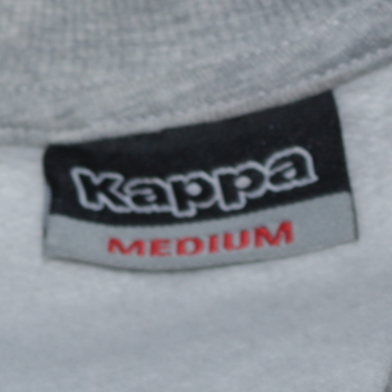 Kappa Mens Grey Logo Pullover Sweatshirt Medium Regular Fit
