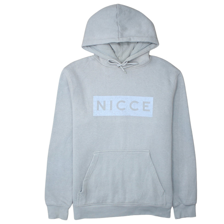Nicce Men's Grey Pullover Hoodie Medium Classic Fleece Sweatshirt