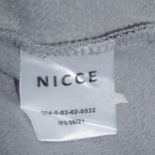 Nicce Men's Grey Pullover Hoodie Medium Classic Fleece Sweatshirt
