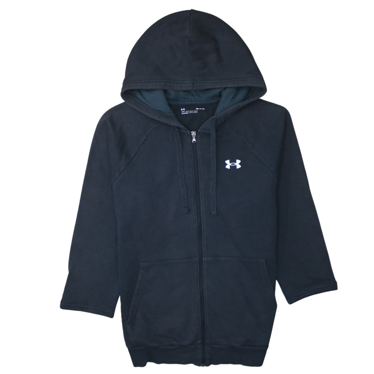 Under Armour Women Black Small Full Zip Hoodie Sweatshirt