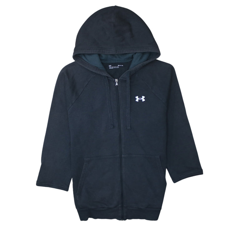 Under Armour Women Black Small Full Zip Hoodie Sweatshirt