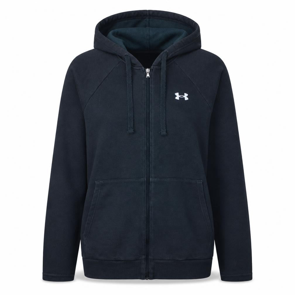 Under Armour Women Black Small Full Zip Hoodie Sweatshirt