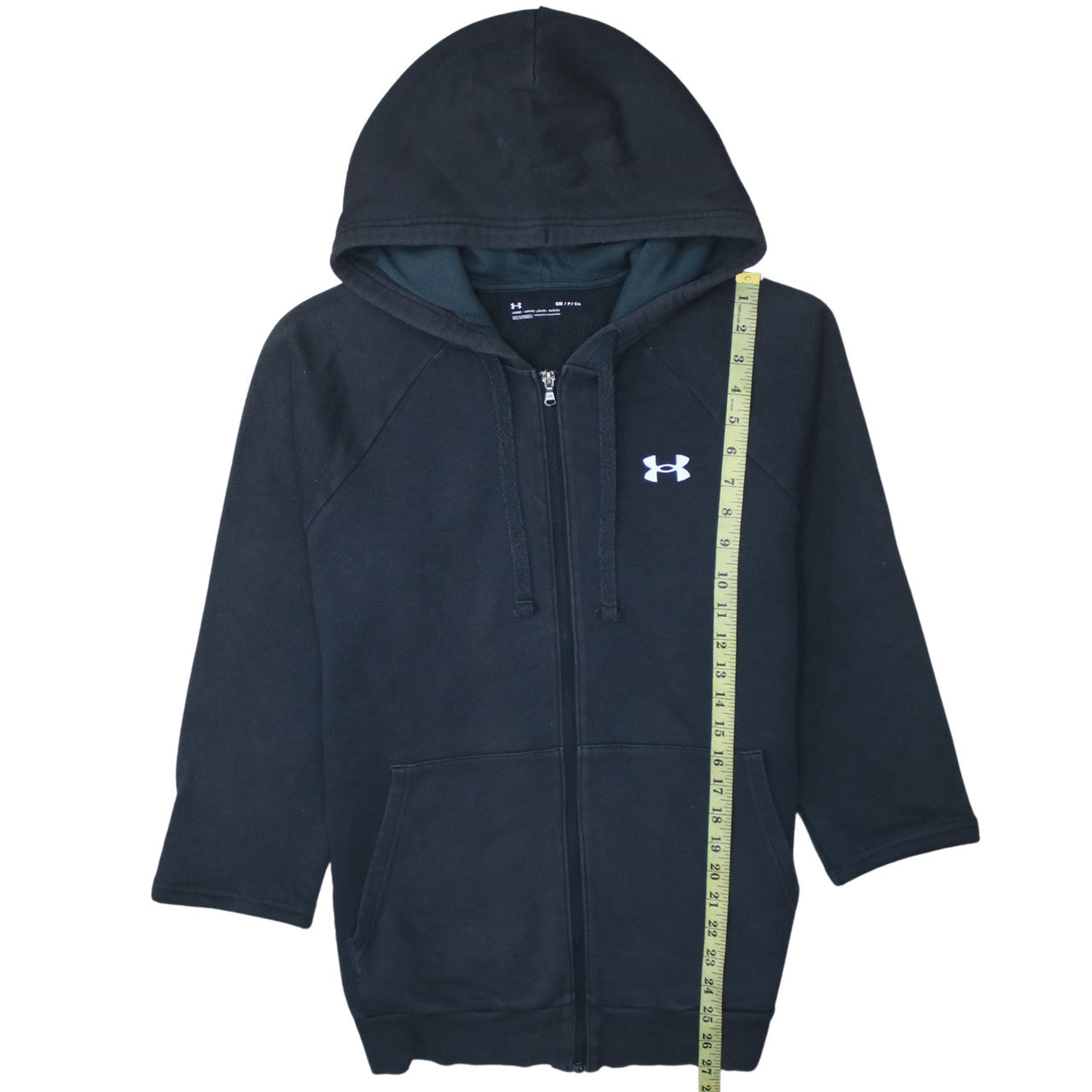 Under Armour Women Black Small Full Zip Hoodie Sweatshirt