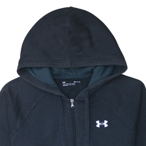 Under Armour Women Black Small Full Zip Hoodie Sweatshirt