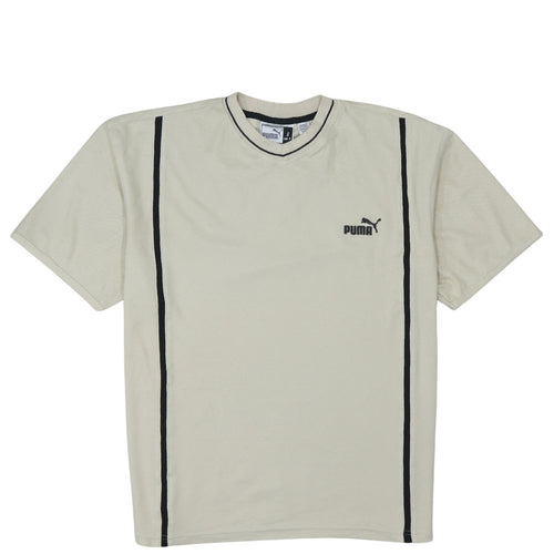 Puma Men’s Beige Short Sleeve Cotton Sports Polo Shirt Size S
