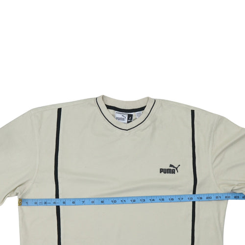 Puma Men’s Beige Short Sleeve Cotton Sports Polo Shirt Size S