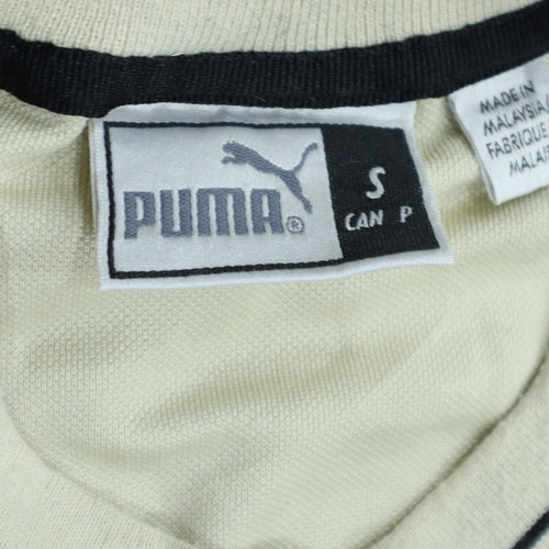 Puma Men’s Beige Short Sleeve Cotton Sports Polo Shirt Size S
