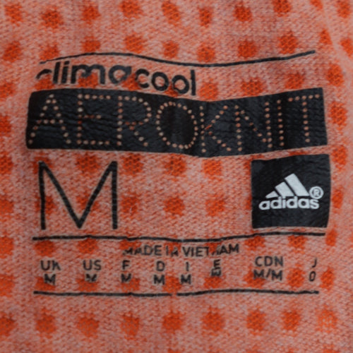 Adidas Womens Orange Aeroknit Climalite T-Shirt Size M
