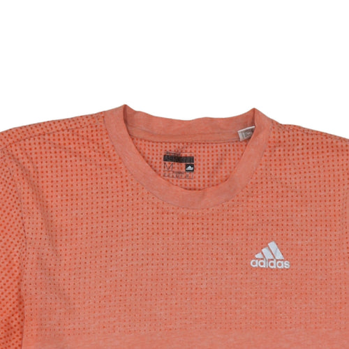 Adidas Womens Orange Aeroknit Climalite T-Shirt Size M