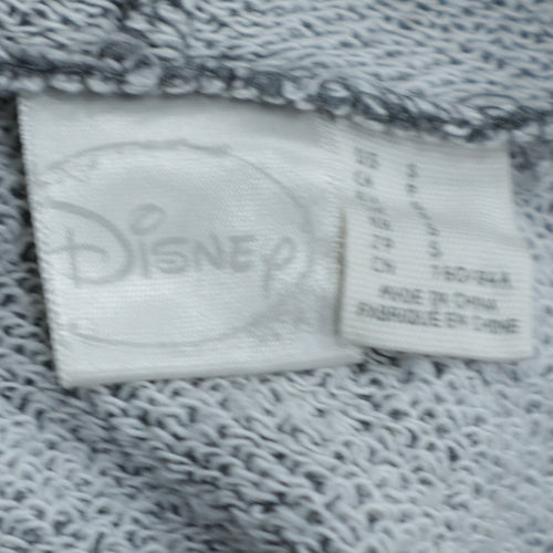 Disney Women's Grey Pullover Hoodie Small Mickey Mouse Graphic