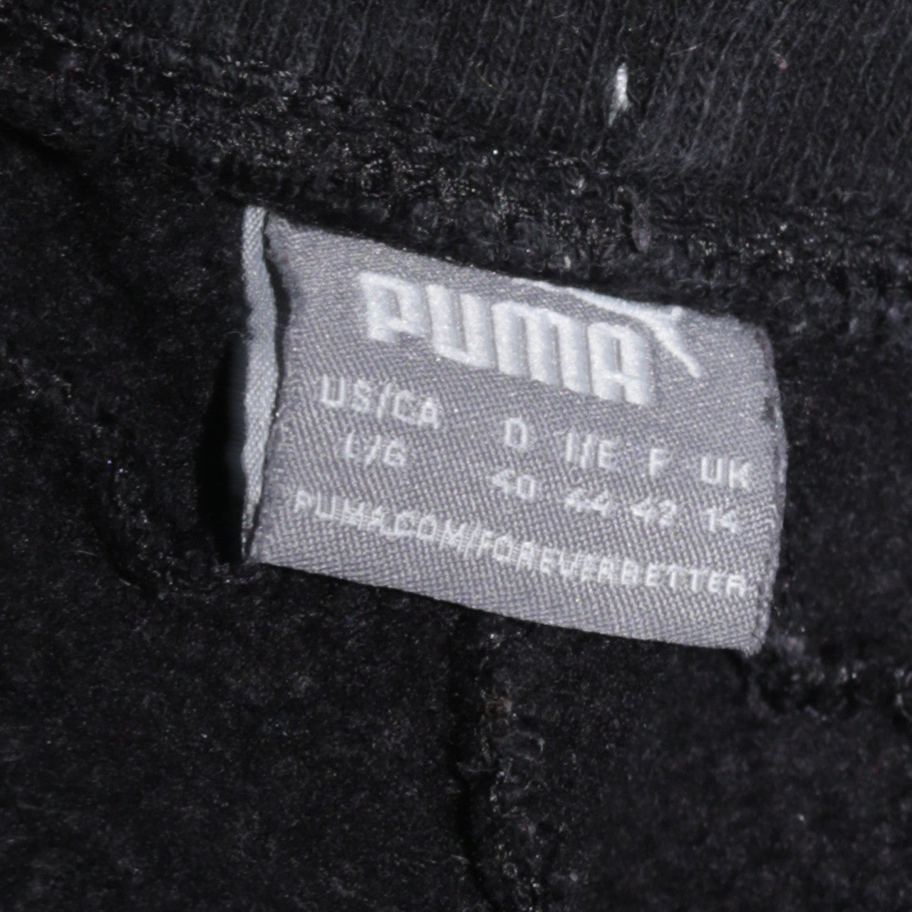 Puma Women's Black Jogger Trousers Size L Comfortable Fleece