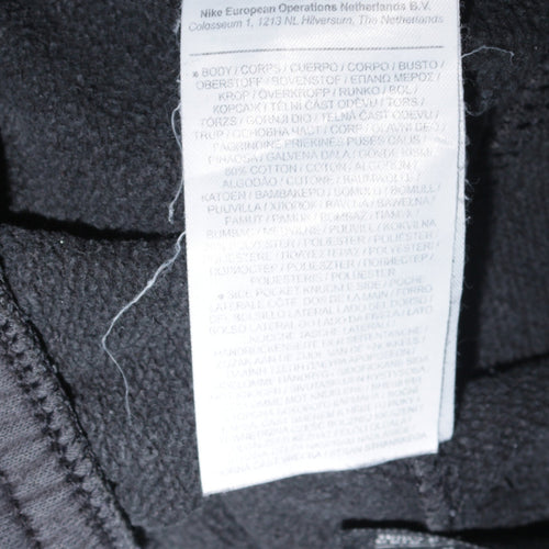 Nike Men's Black Fleece Sweatpants L Regular Fit Elastic Waist