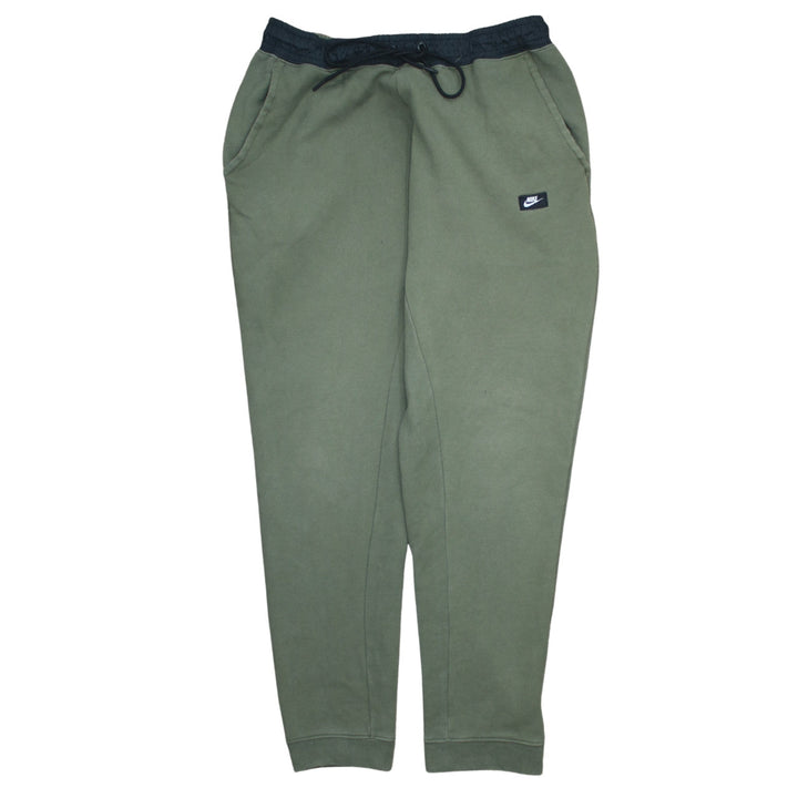 Nike Men's Green Jogger Trousers L Regular Fit Elastic Waist