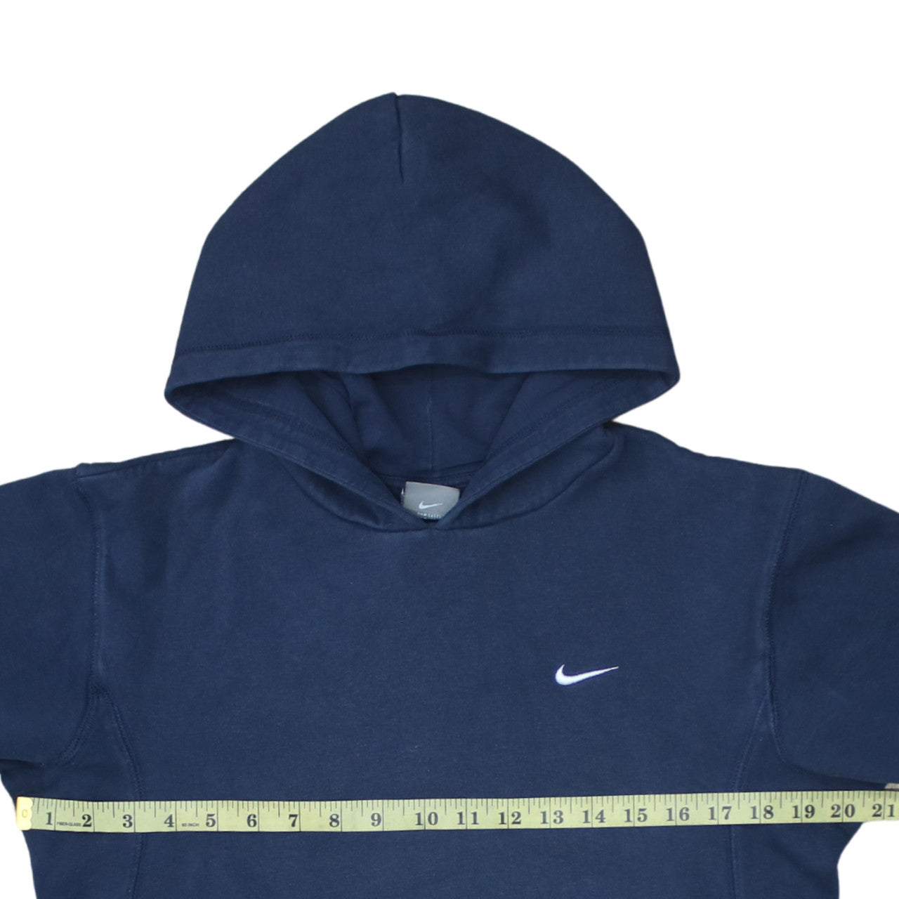 Nike Boys Blue Pullover Hoodie L 13 Years Fleece Logo Regular Fit